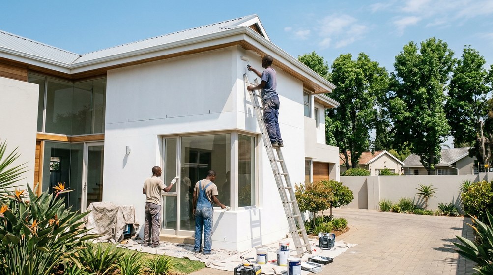 Professional painters working in Parklands, Cape Town Garden Route